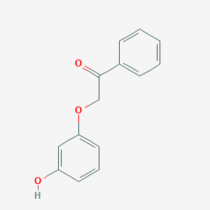 molecular formula C14H12O3 B3046875 Ethanone, 2-(3-hydroxyphenoxy)-1-phenyl- CAS No. 13156-22-4