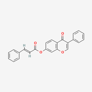 molecular formula C24H16O4 B3046887 7-Cinnamoyloxyisoflavone CAS No. 131814-54-5