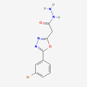 2-[5-(3-Bromophenyl)-1,3,4-oxadiazol-2-yl]acetohydrazide