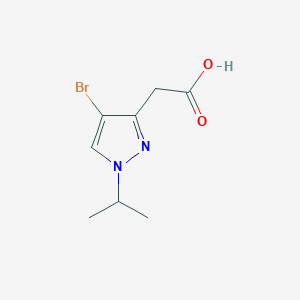 molecular formula C8H11BrN2O2 B3046934 (4-溴-1-异丙基-1H-吡唑-3-基)乙酸 CAS No. 1328640-38-5