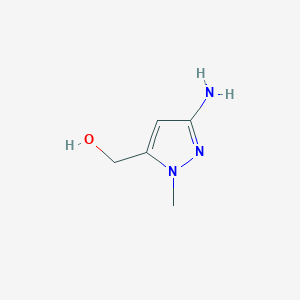 molecular formula C5H9N3O B3046937 (3-氨基-1-甲基-1H-吡唑-5-基)甲醇 CAS No. 1328640-62-5