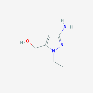 molecular formula C6H11N3O B3046939 (3-Amino-1-ethyl-1H-pyrazol-5-yl)methanol CAS No. 1328640-65-8