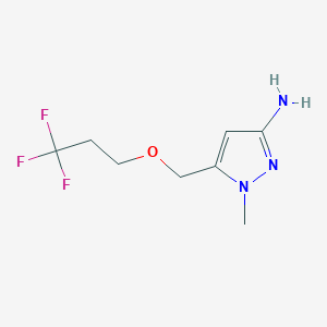 1-Methyl-5-((3,3,3-trifluoropropoxy)methyl)-1H-pyrazol-3-amine