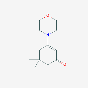 molecular formula C12H19NO2 B3046956 5,5-Dimethyl-3-(morpholin-4-yl)cyclohex-2-en-1-one CAS No. 13297-58-0