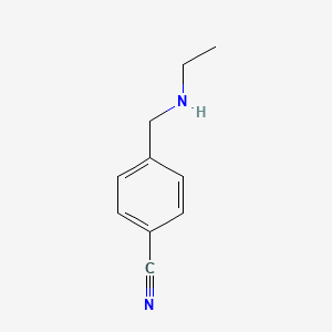 molecular formula C10H12N2 B3046959 4-Ethylaminomethyl-benzonitrile CAS No. 133042-86-1