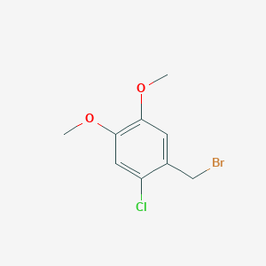 molecular formula C9H10BrClO2 B3046974 1-(Bromomethyl)-2-chloro-4,5-dimethoxybenzene CAS No. 133230-10-1