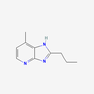 molecular formula C10H13N3 B3046976 7-methyl-2-propyl-1H-imidazo[4,5-b]pyridine CAS No. 133239-98-2