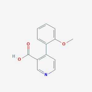 molecular formula C13H11NO3 B3046988 4-(2-Methoxyphenyl)nicotinic acid CAS No. 133363-00-5