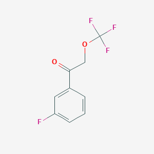 molecular formula C9H6F4O2 B3046990 1-(3-Fluorophenyl)-2-(trifluoromethoxy)ethan-1-one CAS No. 1334148-55-8