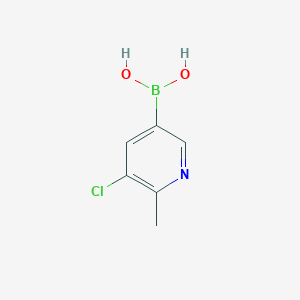 molecular formula C6H7BClNO2 B3046993 (5-氯-6-甲基吡啶-3-基)硼酸 CAS No. 1334405-66-1