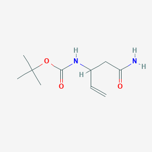 molecular formula C10H18N2O3 B3046998 N-Boc-(+/-)-3-氨基戊-4-烯酰胺 CAS No. 1335042-15-3