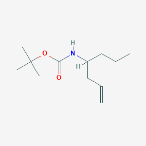molecular formula C12H23NO2 B3047000 叔丁基庚-1-烯-4-基氨基甲酸酯 CAS No. 1335042-33-5