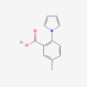 molecular formula C12H11NO2 B3047009 5-甲基-2-(1H-吡咯-1-基)苯甲酸 CAS No. 133662-26-7