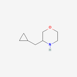 molecular formula C8H15NO B3047014 3-(环丙基甲基)吗啉 CAS No. 1337410-09-9