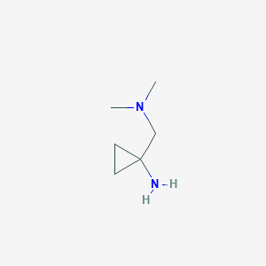 molecular formula C6H14N2 B3047019 1-[(二甲氨基)甲基]环丙-1-胺 CAS No. 1338494-72-6