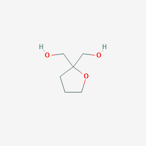 molecular formula C6H12O3 B3047020 [2-(Hydroxymethyl)oxolan-2-yl]methanol CAS No. 13386-57-7