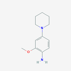 molecular formula C12H18N2O B3047032 2-Methoxy-4-(piperidin-1-yl)aniline CAS No. 1340334-65-7