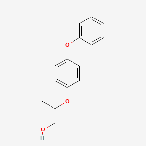 molecular formula C15H16O3 B3047038 2-(4-苯氧基苯氧基)丙醇 CAS No. 134227-44-4