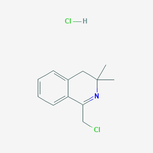 Isoquinoline, 1-(chloromethyl)-3,4-dihydro-3,3-dimethyl-, hydrochloride