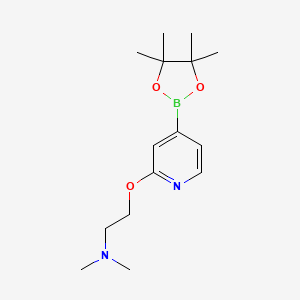 N,N-Dimethyl-2-((4-(4,4,5,5-tetramethyl-1,3,2-dioxaborolan-2-yl)pyridin-2-yl)oxy)ethanamine