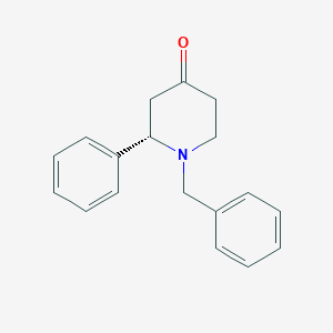 molecular formula C18H19NO B3047063 (S)-1-benzyl-2-phenylpiperidin-4-one CAS No. 1346773-44-1