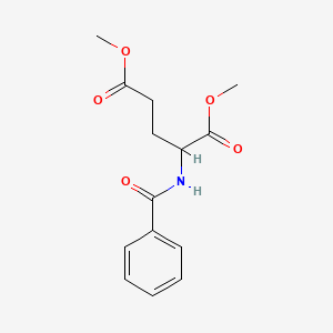 molecular formula C14H17NO5 B3047066 Dimethyl 2-benzamidopentanedioate CAS No. 1346808-85-2