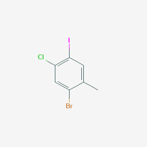 molecular formula C7H5BrClI B3047074 2-Bromo-4-chloro-5-iodotoluene CAS No. 1349718-82-6