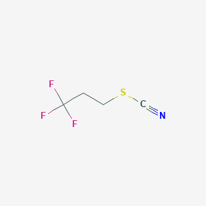 molecular formula C4H4F3NS B3047075 3,3,3-Trifluoropropylthiocyanate CAS No. 1349719-20-5