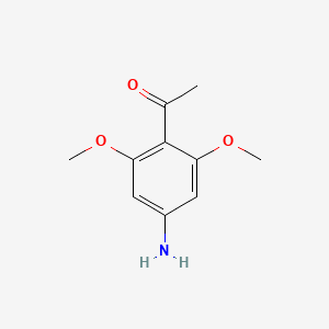 molecular formula C10H13NO3 B3047081 Ethanone, 1-(4-amino-2,6-dimethoxyphenyl)- CAS No. 135111-29-4