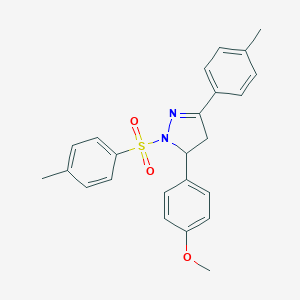 molecular formula C24H24N2O3S B304709 5-(4-methoxyphenyl)-3-(4-methylphenyl)-1-[(4-methylphenyl)sulfonyl]-4,5-dihydro-1H-pyrazole 