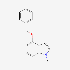 molecular formula C16H15NO B3047095 4-(Benzyloxy)-1-methyl-1H-indole CAS No. 13523-93-8