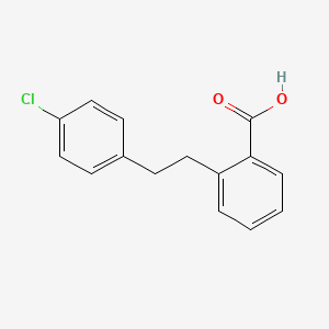 molecular formula C15H13ClO2 B3047106 2-[2-(4-Chlorophenyl)ethyl]benzoic acid CAS No. 13536-16-8