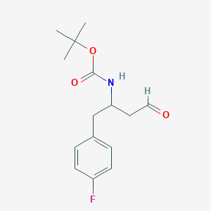 Tert-butyl [1-(4-fluorophenyl)-4-oxobutan-2-yl]carbamate