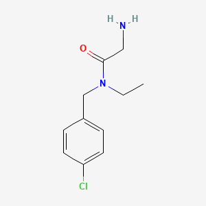 molecular formula C11H15ClN2O B3047116 2-氨基-N-(4-氯苄基)-N-乙基-乙酰胺 CAS No. 1353982-78-1