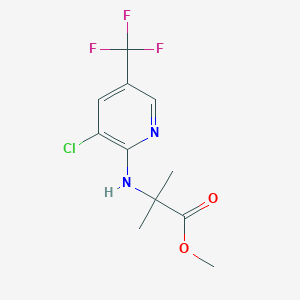 Methyl 2-{[3-chloro-5-(trifluoromethyl)pyridin-2-yl]amino}-2-methylpropanoate