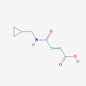 molecular formula C8H11NO3 B3047122 4-(Cyclopropylmethylamino)-4-oxobut-2-enoic acid CAS No. 135449-71-7