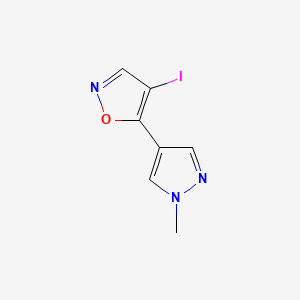 4-Iodo-5-(1-methylpyrazol-4-yl)isoxazole