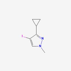 molecular formula C7H9IN2 B3047131 3-Cyclopropyl-4-iodo-1-methyl-1H-pyrazole CAS No. 1354704-15-6
