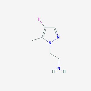 2-(4-Iodo-5-methylpyrazolyl)ethylamine