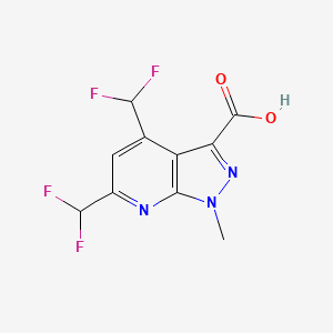 4,6-bis(difluoromethyl)-1-methyl-1H-pyrazolo[3,4-b]pyridine-3-carboxylic acid