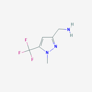 1-[1-methyl-5-(trifluoromethyl)-1H-pyrazol-3-yl]methanamine