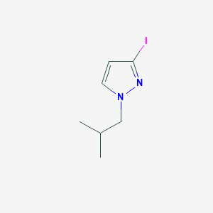 molecular formula C7H11IN2 B3047148 3-iodo-1-isobutyl-1{H}-pyrazole CAS No. 1354704-80-5