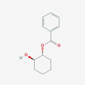 molecular formula C13H16O3 B304715 Cyclohexane-1beta,2alpha-diol 1-benzoate 