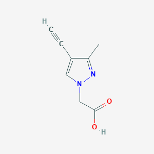 molecular formula C8H8N2O2 B3047154 2-(4-Ethynyl-3-methyl-1H-pyrazol-1-yl)acetic acid CAS No. 1354705-01-3