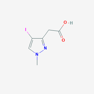 molecular formula C6H7IN2O2 B3047157 (4-iodo-1-methyl-1H-pyrazol-3-yl)acetic acid CAS No. 1354705-12-6