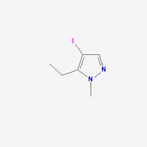 molecular formula C6H9IN2 B3047158 5-Ethyl-4-iodo-1-methyl-1H-pyrazole CAS No. 1354705-15-9