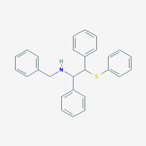 molecular formula C27H25NS B304716 N-benzyl-N-[1,2-diphenyl-2-(phenylsulfanyl)ethyl]amine 