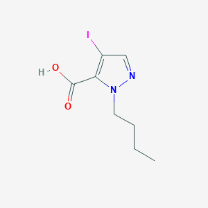 molecular formula C8H11IN2O2 B3047160 1-Butyl-4-iodo-1H-pyrazole-5-carboxylic acid CAS No. 1354705-19-3