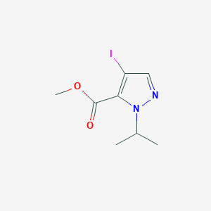 molecular formula C8H11IN2O2 B3047162 Methyl 4-iodo-1-isopropyl-1H-pyrazole-5-carboxylate CAS No. 1354705-21-7