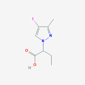 molecular formula C8H11IN2O2 B3047164 2-(4-Iodo-3-methyl-1H-pyrazol-1-yl)butanoic acid CAS No. 1354705-28-4